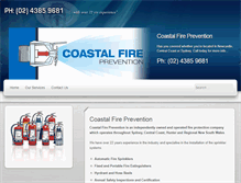 Tablet Screenshot of coastalfire.com.au
